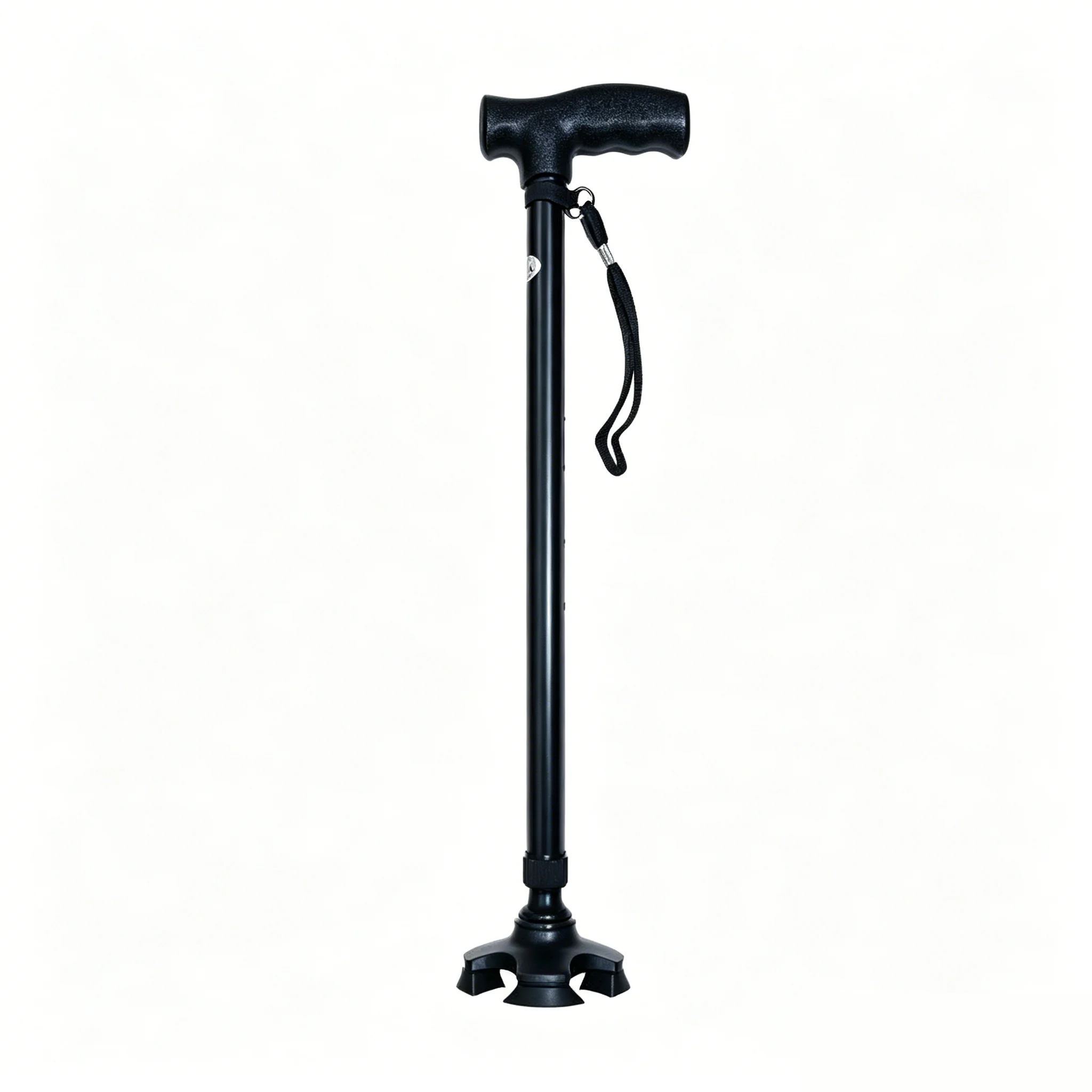 Black quad walking cane