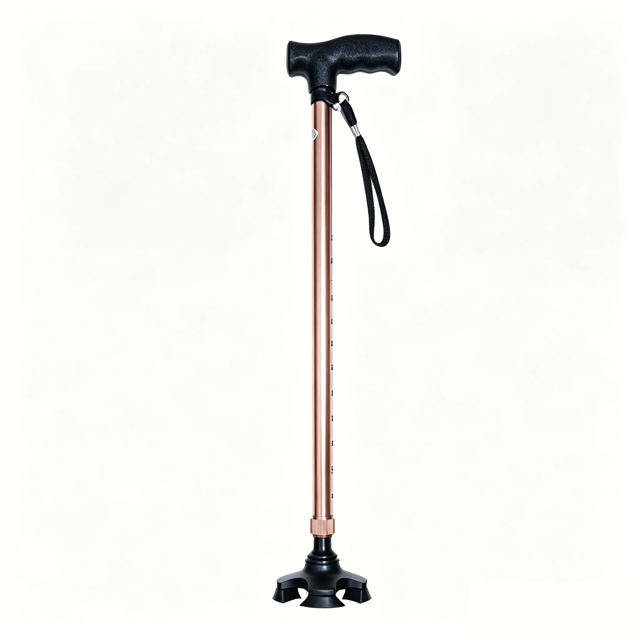 Brown quad walking cane